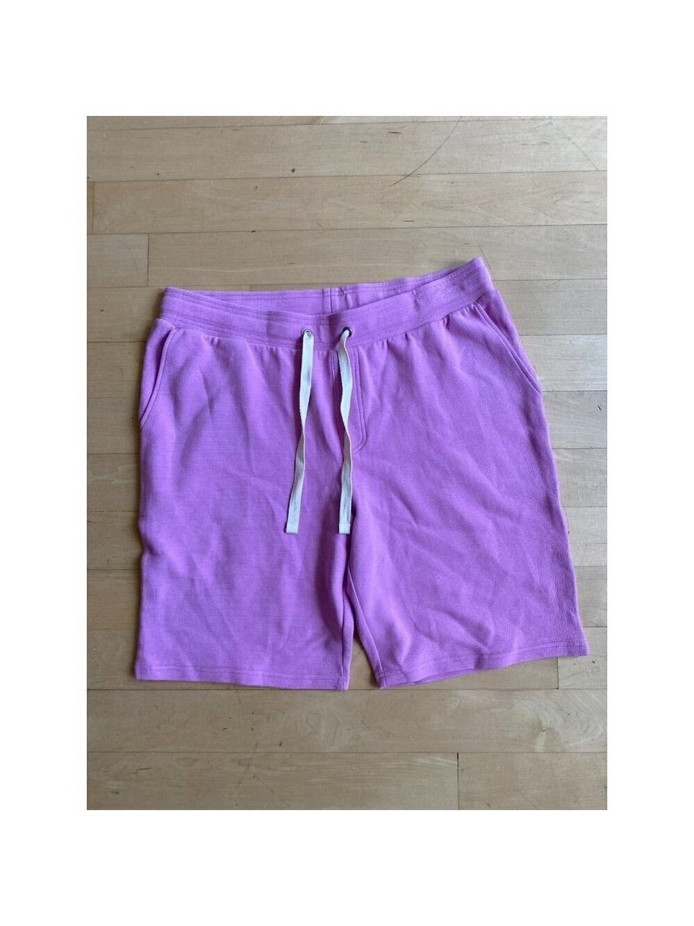 ABOUND Drawstring shorts in purple lily stretch ribbed casual men's sz Xlarge